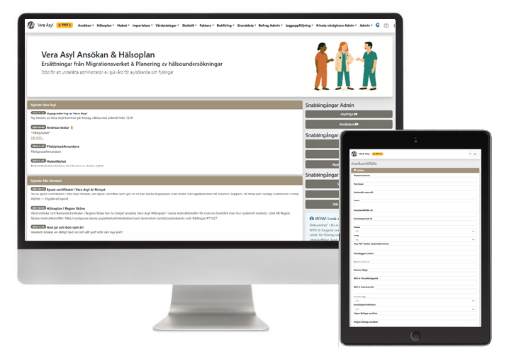 Vera Asyl Skärmbild