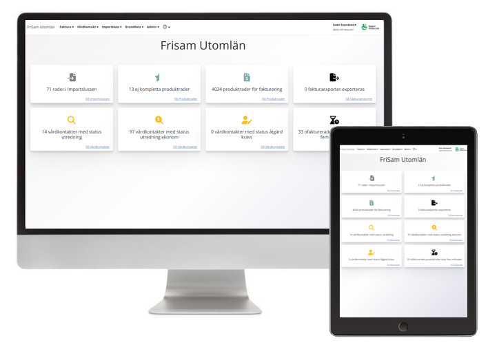Frisam Utomlän Skärmbild